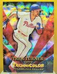 Trea Turner [Red] Baseball Cards 2023 Topps Chrome in Technicolor Prices