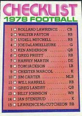 Checklist Card #33 Football Cards 1978 Topps Holsum Prices