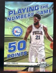 Joel Embiid #12 Basketball Cards 2021 Panini Contenders Optic Playing the Numbers Game Prices