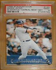 Derek Jeter [Mickey Mantle Cereal Box Set] #123 Baseball Cards 1996 Stadium Club Prices