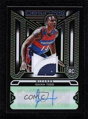 Isaiah Todd [Green] #RJI-ITO Basketball Cards 2021 Panini Obsidian Rookie Jersey Ink Autographs Prices