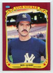 Ron Guidry Baseball Cards 1986 Fleer Star Stickers Prices