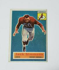 Jack Simmons Football Cards 1956 Topps Prices