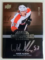Wade Allison Hockey Cards 2021 SPx UD Black Lustrous Rookie Signatures Prices