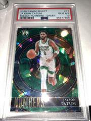 Jayson Tatum [Green] Basketball Cards 2020 Panini Select Numbers Prices