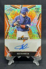 Austin Martin [Orange] #BA-AM1 Baseball Cards 2020 Leaf Flash Autographs Prices