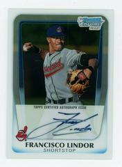 Francisco Lindor #BCAPFL Baseball Cards 2011 Bowman Chrome Draft Prospect Autographs Prices
