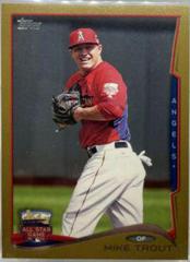 Mike Trout [Gold] #US54 Baseball Cards 2014 Topps Update Prices