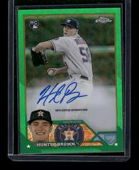 Hunter Brown [Green] #RCA-HB Baseball Cards 2023 Topps Chrome Logofractor Autograph Prices