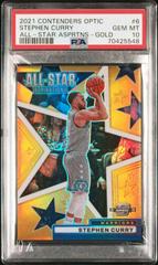 Stephen Curry [Gold] Basketball Cards 2021 Panini Contenders Optic All Star Aspirations Prices