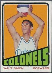 Walt Simon #224 Basketball Cards 1972 Topps Prices