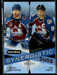 Gabriel Landeskog, Joe Sakic #SD-10 Hockey Cards 2022 Upper Deck Synergy Synergistic Duos Star Legend Prices
