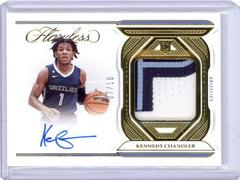 Kennedy Chandler [Gold] #10 Basketball Cards 2022 Panini Flawless Patch Autograph Prices