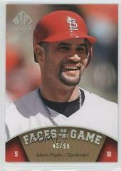 Albert Pujols #171 Baseball Cards 2009 SP Authentic Prices