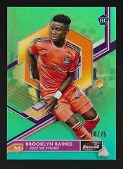 Brooklyn Raines [Aqua Refractor] #77 Soccer Cards 2023 Finest MLS Prices