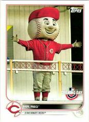 Mr. Red Baseball Cards 2022 Topps Opening Day Mascots Prices