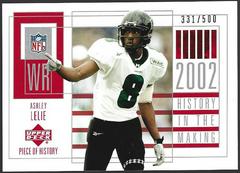 Ashley Lelie #123 Football Cards 2002 Upper Deck Piece of History Prices