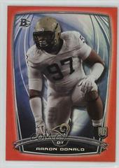 Aaron Donald [Red] #78 Football Cards 2014 Bowman Rookies Prices