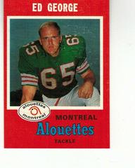 Ed George #112 Football Cards 1971 O Pee Chee CFL Prices