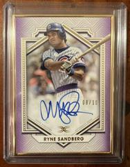 Ryne Sandberg [Purple] Baseball Cards 2022 Topps Definitive Framed Autograph Collection Prices