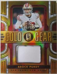 Brock Purdy [White Gold] #GG-BP Football Cards 2023 Panini Gold Standard Gear Prices