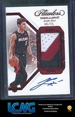 Nikola Jovic [Ruby Vertical Patch Auto] #22 Basketball Cards 2022 Panini Flawless Patch Autograph Prices