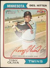 Tony Oliva [Special Edition Red Ink] Baseball Cards 2023 Topps Heritage Real One Autographs Prices