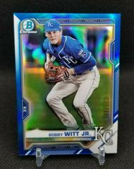 Bobby Witt Jr. [Blue Refractor] Baseball Cards 2021 Bowman Chrome Prospects Prices