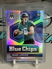 Trevor Lawrence [Silver] Football Cards 2021 Panini Mosaic Blue Chips Prices