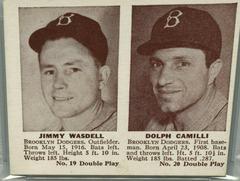 Jimmy Wasdell, Dolph Camilli Baseball Cards 1941 Double Play Prices