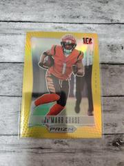 Ja'Marr Chase [Gold] #PF-9 Football Cards 2022 Panini Prizm Flashback Prices