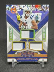 Michael Pittman Jr. [Gold] #PT-MPJ Football Cards 2023 Panini Plates and Patches Patch Trio Prices