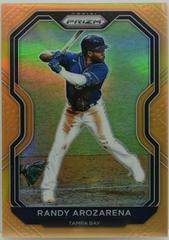 Randy Arozarena [Neon Orange Prizm] Baseball Cards 2021 Panini Prizm Prices