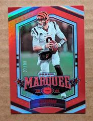 Joe Burrow [Red] #5 Football Cards 2022 Panini Chronicles Marquee Prices