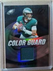 Jalen Hurts [Prime] Football Cards 2022 Panini Zenith Color Guard Prices