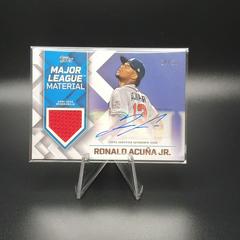 Ronald Acuna Jr. #MLMA-RA Baseball Cards 2022 Topps Major League Material Autographs Prices