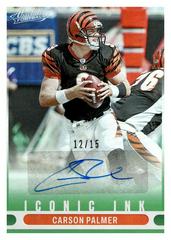 Carson Palmer [Green] #II-CP Football Cards 2022 Panini Absolute Iconic Ink Autographs Prices