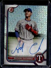 Anthony Gutierrez Baseball Cards 2022 Bowman Chrome Mega Box Mojo Autographs Prices