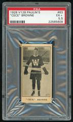 'Cece' Browne #63 Hockey Cards 1928 V128 Paulin's Prices