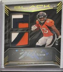 Marvin Mims [Gold] #RSM-25 Football Cards 2023 Panini Black Rookie Signature Materials Prices