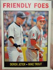 Derek Jeter, Mike Trout [Venezuelan] #41 Baseball Cards 2013 Topps Heritage Prices