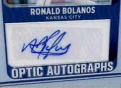 Ronald Bolanos [Holo] Baseball Cards 2021 Panini Donruss Optic Autographs Prices