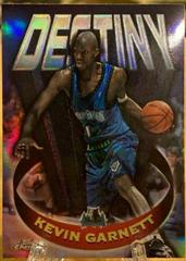 Kevin Garnett [Refractor] #D2 Basketball Cards 1997 Topps Chrome Destiny Prices