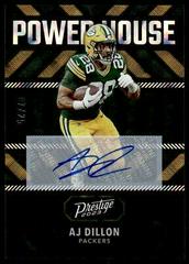 AJ Dillon [Autograph] #PH-17 Football Cards 2023 Panini Prestige Power House Prices