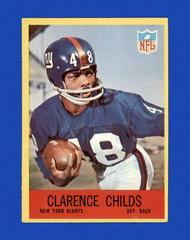 Clarence Childs Football Cards 1967 Philadelphia Prices