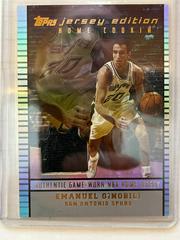Emanuel Ginobili #JEEGI Basketball Cards 2002 Topps Jersey Edition Prices