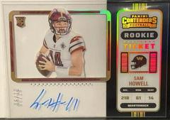 Sam Howell [SP Variation Autograph Clear Ticket] #133V Football Cards 2022 Panini Contenders Prices