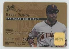 Barry Bonds [Gold] #7 Baseball Cards 1995 Studio Prices