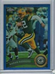 Aaron Rodgers [Blue Refractor] Football Cards 2011 Topps Chrome Prices