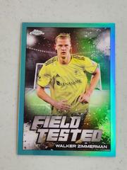 Walker Zimmerman [Aqua] Soccer Cards 2022 Topps Chrome MLS Field Tested Prices